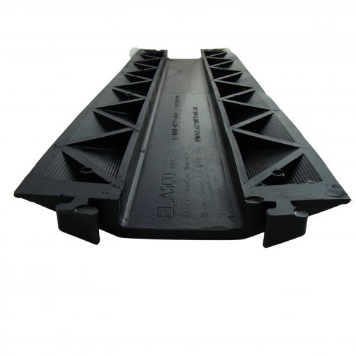 Elasco Products ED1010-BK-GLOW Dropover, Single 4 inch Channel, Black with Glow Cable Protector Works - Elasco Wheel Chocks, Cable Protectors and Cable Ramps Cable Protectors