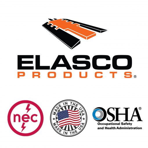 Elasco Products ED1010-R Dropover, Single 4 inch Channel, Red Cable Protector Works - Elasco Wheel Chocks, Cable Protectors and Cable Ramps Cable Protectors