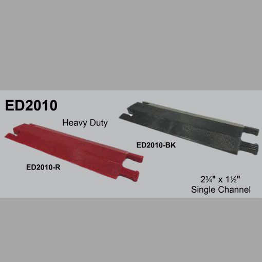 Elasco Products ED2010-BK Dropover, Single 2.75 inch Channel, Black Cable Protector Works - Elasco Wheel Chocks, Cable Protectors and Cable Ramps Cable Protectors