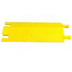 Elasco Products ED2010-Y Dropover, Single 2.75 inch Channel, Yellow Cable Protector Works - Elasco Wheel Chocks, Cable Protectors and Cable Ramps Cable Protectors