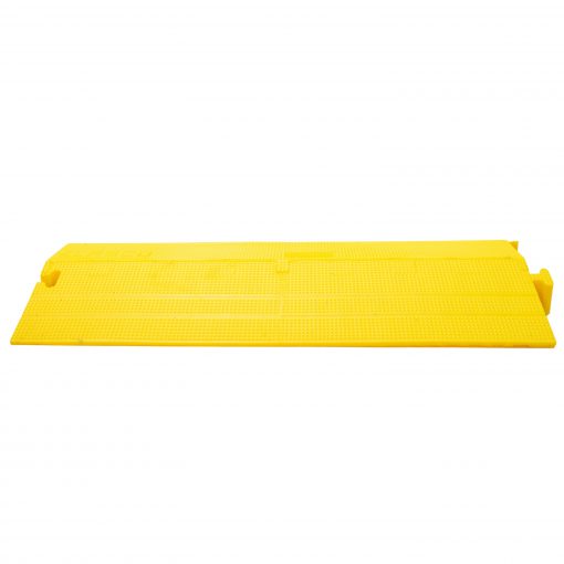 Elasco Products ED2210-Y Dropover, Single 2″ inch square Channel, Yellow Cable Protector Works - Elasco Wheel Chocks, Cable Protectors and Cable Ramps Cable Protectors