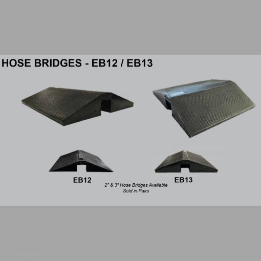 Elasco EB12 Hose Bridge Cable Ramp 2 inch Single Channel Cable Protector Works - Elasco Wheel Chocks, Cable Protectors and Cable Ramps Cable Protectors