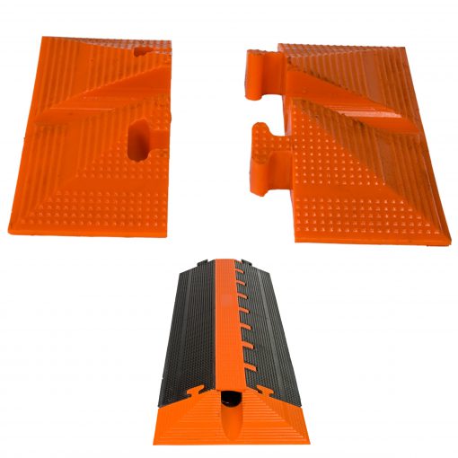 End Set for Elasco MG1200, One Channel, 2 inch channel Cable Protector Cable Protector Works - Elasco Wheel Chocks, Cable Protectors and Cable Ramps Cable Protectors