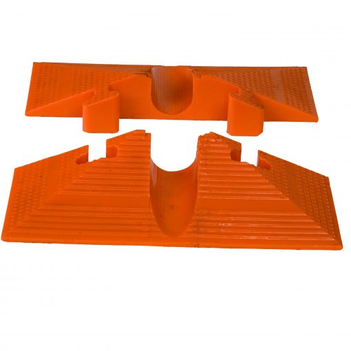 End Set for Elasco MG1200, One Channel, 2 inch channel Cable Protector Cable Protector Works - Elasco Wheel Chocks, Cable Protectors and Cable Ramps Cable Protectors