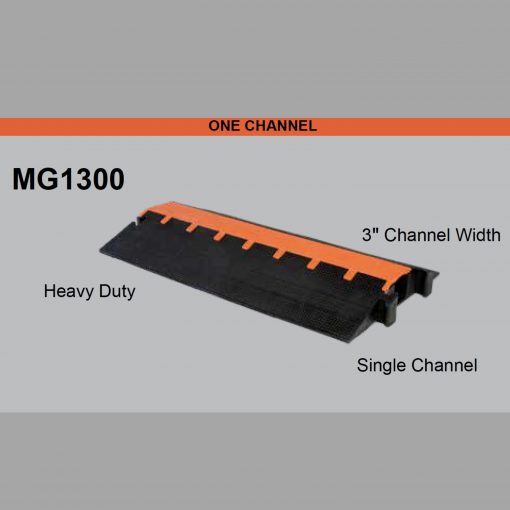 Elasco MG1300, One Channel, 3 inch channel Cable Protector Cable Protector Works - Elasco Wheel Chocks, Cable Protectors and Cable Ramps Cable Protectors
