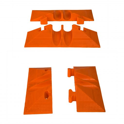 End Set for Elasco MG2200 Cable Protector Two Channel 2 inch Channels Cable Protector Works - Elasco Wheel Chocks, Cable Protectors and Cable Ramps Cable Protectors