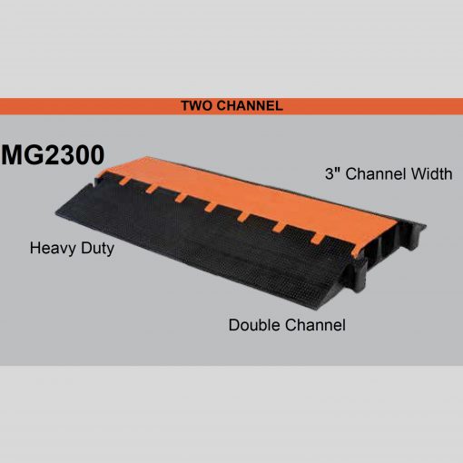 Elasco MG2300, 2 Channel, 3 inch channel Cable Protector Cable Protector Works - Elasco Wheel Chocks, Cable Protectors and Cable Ramps Cable Protectors