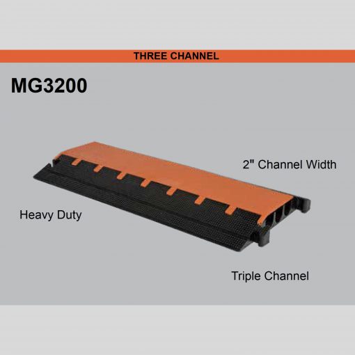 Elasco MG3200, 3 Channel, 2 inch channel Cable Protector Cable Protector Works - Elasco Wheel Chocks, Cable Protectors and Cable Ramps Cable Protectors