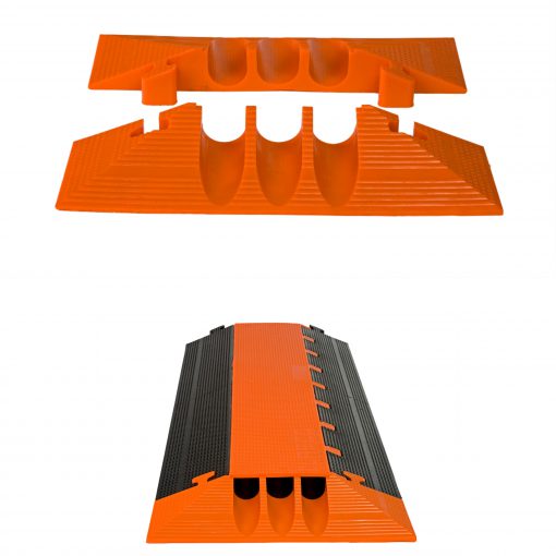 End Set Elasco MG3200, 3 Channel, 2 inch channel Cable Protector Cable Protector Works - Elasco Wheel Chocks, Cable Protectors and Cable Ramps Cable Protectors