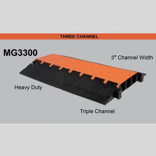Elasco MG3300, 3 Channel, 3 inch channel Cable Protector Cable Protector Works - Elasco Wheel Chocks, Cable Protectors and Cable Ramps Cable Protectors