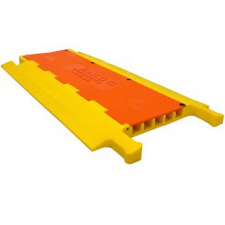 Elasco UG5140 Cable Protector, 5 Channels, 1.38″ Channel, Yellow Cable Protector Works - Elasco Wheel Chocks, Cable Protectors and Cable Ramps Cable Protectors