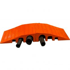 XTREMEGUARD: Elasco XGD6-43-O Two Channel 6″, Two Channel 4″, Two Channel 3″ Extreme Duty Cable Drop Over, Modular, Orange Cable Protector Works - Elasco Wheel Chocks, Cable Protectors and Cable Ramps Cable Protectors