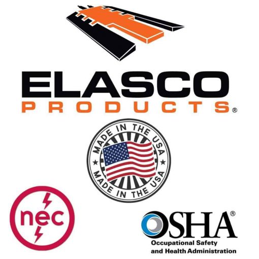 Elasco ED1050-R Dropover, Single 1.5 inch Channel, Red, 6 pack Cable Protector Works - Elasco Wheel Chocks, Cable Protectors and Cable Ramps Cable Protectors