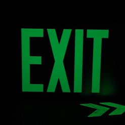 Cable Protector Works Elasco Products EXIT Sign Photo luminescent