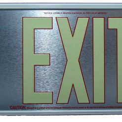 Cable Protector Works Elasco Products EXIT Sign Photo luminescent