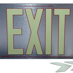 Cable Protector Works Elasco Products EXIT Sign Photo luminescent