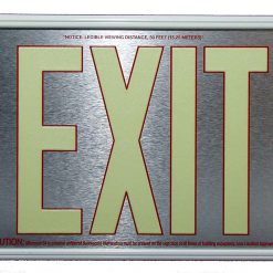 Cable Protector Works Elasco Products EXIT Sign Photo luminescent