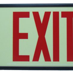 Cable Protector Works Elasco Products EXIT Sign Photo luminescent