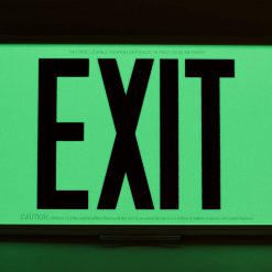 Cable Protector Works Elasco Products EXIT Sign Photo luminescent