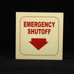 Cable Protector Works Elasco Products FIRE EXIT Sign Glow Photo luminescent