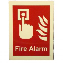 Cable Protector Works Elasco Products FIRE EXIT Sign Glow Photo luminescent