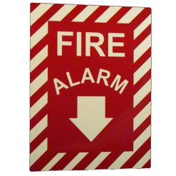 Cable Protector Works Elasco Products FIRE EXIT Sign Glow Photo luminescent