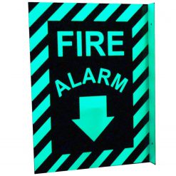 Cable Protector Works Elasco Products FIRE EXIT Sign Glow Photo luminescent