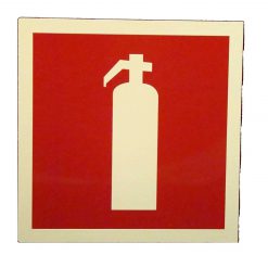 Cable Protector Works Elasco Products FIRE EXIT Sign Glow Photo luminescent