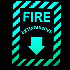 Cable Protector Works Elasco Products FIRE EXIT Sign Glow Photo luminescent