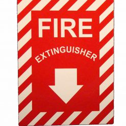 Cable Protector Works Elasco Products FIRE EXIT Sign Glow Photo luminescent