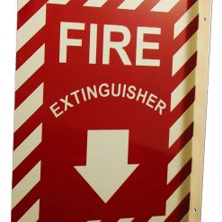 Cable Protector Works Elasco Products FIRE EXIT Sign Glow Photo luminescent