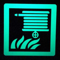 Cable Protector Works Elasco Products FIRE EXIT Sign Glow Photo luminescent