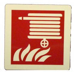 Cable Protector Works Elasco Products FIRE EXIT Sign Glow Photo luminescent