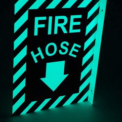 Cable Protector Works Elasco Products FIRE EXIT Sign Glow Photo luminescent