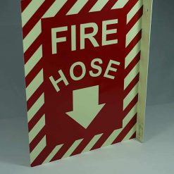 Cable Protector Works Elasco Products FIRE EXIT Sign Glow Photo luminescent