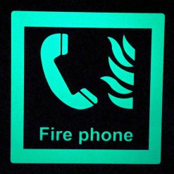 Cable Protector Works Elasco Products FIRE EXIT Sign Glow Photo luminescent