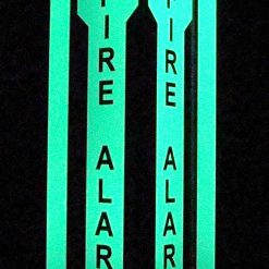 Cable Protector Works Elasco Products FIRE EXIT Sign Glow Photo luminescent