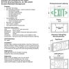 Glow in The Dark Emergency EXIT Signs Non Electric UL Listed Industrial Grade PhotoLuminescent Red  Feet R SW BHLPZWV