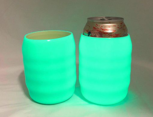 Glow in the Dark Koozie Can Cooler Sleeve for Beer Soft Drink Bright Green Glow  BGDFQP