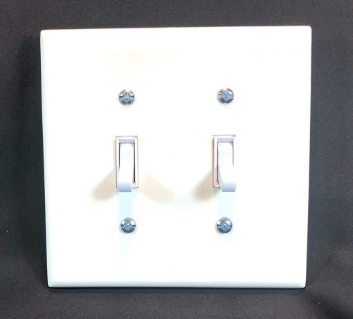 Wall Cover Plate, 2 Gang, White Plastic, 1 Pack Cable Protector Works - Elasco Wheel Chocks, Cable Protectors and Cable Ramps Cable Protectors